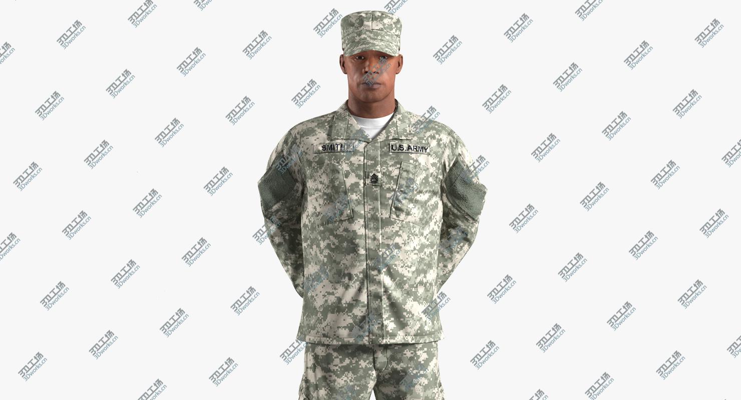 images/goods_img/20210319/3D African-American US Army Soldier Fur Rigged 3D Model/2.jpg